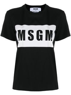 MSGM футболка Box с логотипом