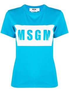 MSGM футболка Box с логотипом