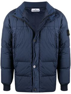 Stone Island пуховик с высоким воротником