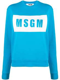 MSGM толстовка Box с логотипом