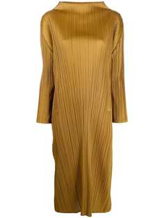 Pleats Please Issey Miyake плиссированное платье-трапеция