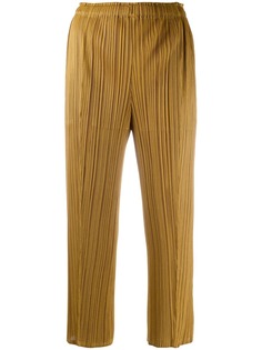 Pleats Please Issey Miyake укороченные плиссированные брюки