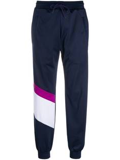 MSGM спортивные брюки с контрастной вставкой