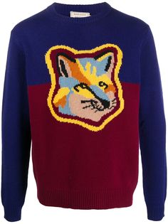 Maison Kitsuné джемпер в стиле колор-блок