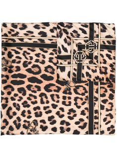 Philipp Plein платок с леопардовым принтом