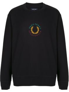 Fred Perry толстовка с вышитым логотипом