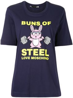 Love Moschino футболка Bunny Gym