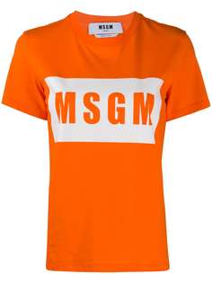 MSGM футболка Box с логотипом