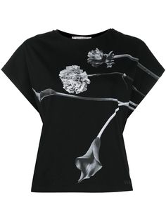 Valentino футболка с принтом Flowersity