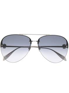 Alexander McQueen Eyewear солнцезащитные очки-авиаторы