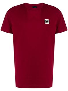 Diesel футболка с нашивкой-логотипом