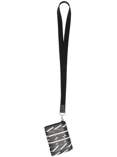 Valentino Garavani кошелек со шнурком на шею и логотипом VLTN