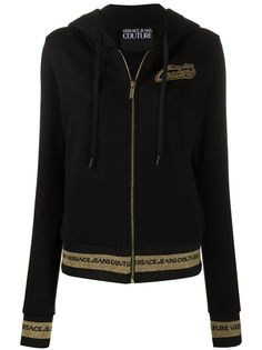 Versace Jeans Couture куртка с капюшоном и логотипом