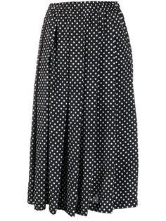 Comme Des Garçons Comme Des Garçons плиссированная юбка в горох
