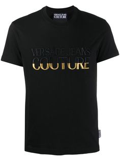 Versace Jeans Couture футболка с логотипом и вставками