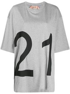 Nº21 футболка оверсайз с логотипом