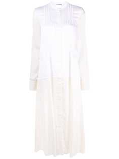 Jil Sander платье-рубашка со вставками