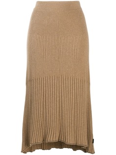 Calvin Klein трикотажная юбка в рубчик