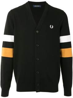 Fred Perry кардиган с отделкой в полоску