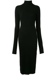 Yohji Yamamoto платье с высоким воротником