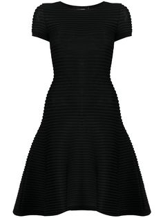 Dsquared2 расклешенное платье в рубчик