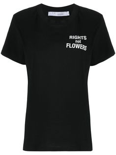 IRO футболка с принтом Rights Not Flowers