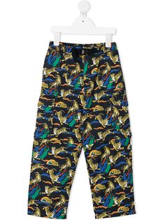 Kenzo Kids брюки с принтом