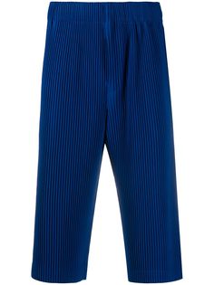Homme Plissé Issey Miyake шорты с низким шаговым швом и складками