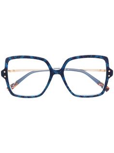 MISSONI EYEWEAR очки в массивной квадратной оправе