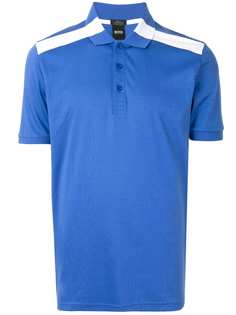 BOSS рубашка поло с отделкой в полоску