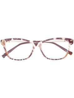 MISSONI EYEWEAR очки в оправе с сетчатым узором