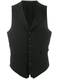 Yohji Yamamoto однобортный жилет