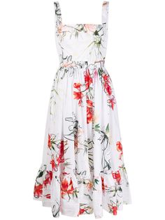 Alexander McQueen платье миди Endangered Flower