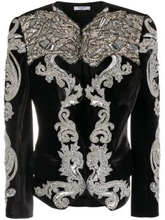Balmain жакет с кристаллами
