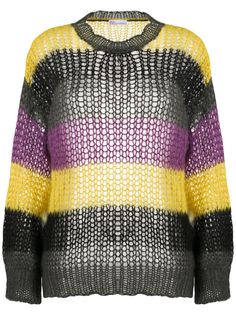 RedValentino джемпер в горизонтальную полоску