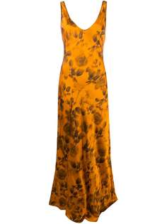 Galvan платье Valetta с цветочным принтом