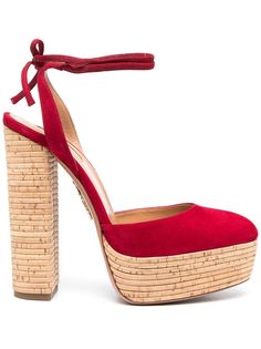 Aquazzura босоножки Penelope Plateau 140