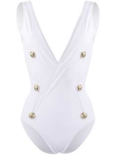 Balmain купальник с запахом и глубоким вырезом