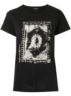 Ann Demeulemeester футболка с графичным принтом