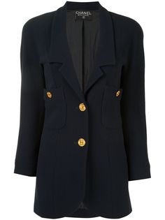 Chanel Pre-Owned блейзер с лацканами