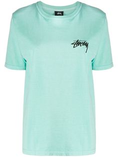 Stussy футболка с короткими рукавами и логотипом