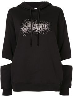 MSGM худи с логотипом и стразами