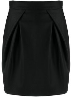 Alberta Ferretti юбка мини с завышенной талией и складками