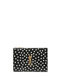 Saint Laurent кошелек в горох с логотипом