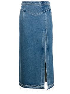 RedValentino джинсовая юбка с пряжками