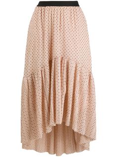 AllSaints платье в горох с оборками