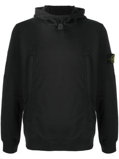 Stone Island худи узкого кроя с нашивкой-логотипом