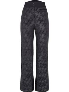 Fendi лыжные брюки с монограммой FF