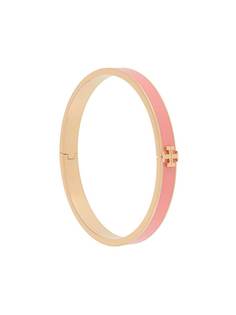 Tory Burch эмалированный браслет-бэнгл с логотипом