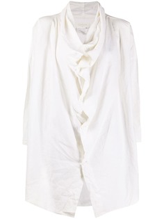 Yohji Yamamoto Pre-Owned рубашка свободного кроя с драпировкой